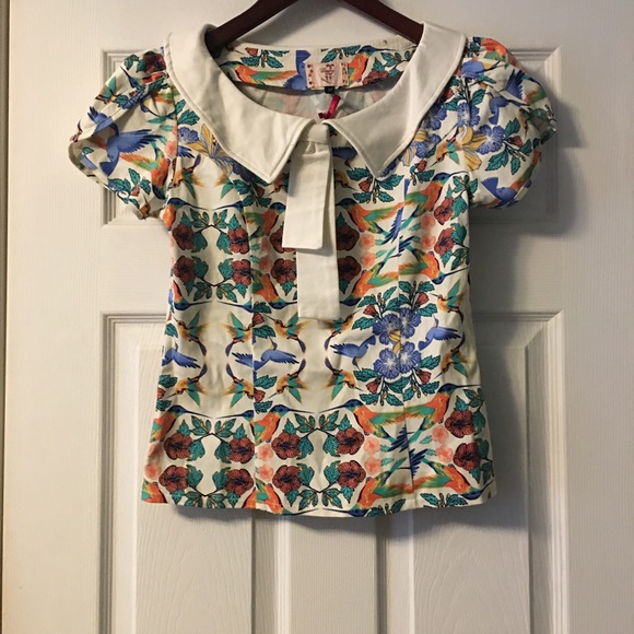 Dancing Days by Banned Mandala Vintage Retro Top Shirt Blouse NWT Size M - Picture 4 of 10